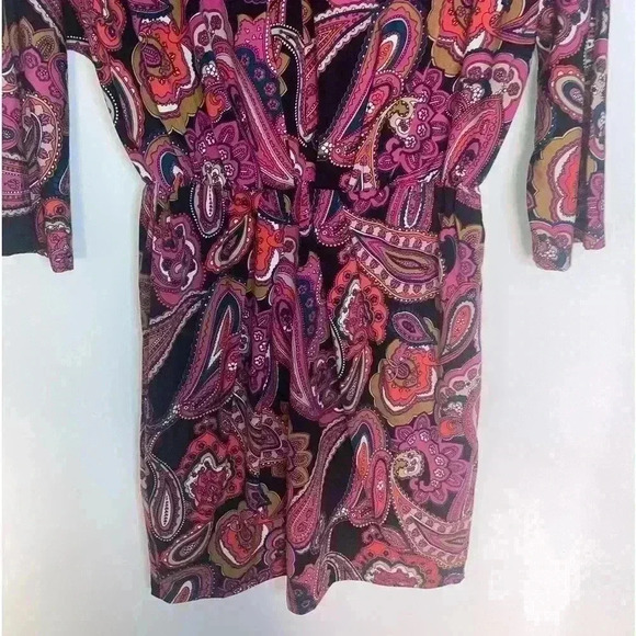 Trina Turk Birch Colorful Paisley Stretch Jersey Blouson Mini Dress NEW - Picture 4 of 11